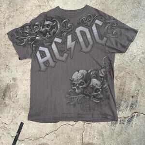 Liquid blue Men's Silver and Grey Tshirt